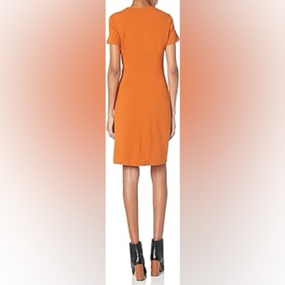nanette NANETTE LEPORE Square Neck Short Sleeve Dress With Front Zipper PreOwned - Picture 3 of 9
